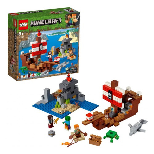LEGO Minecraft Конструктор "Приключения на пиратском корабле"