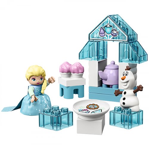Lego Duplo Конструктор Disney Frozen Чаепитие у Эльзы и Олафа / цвет голубой