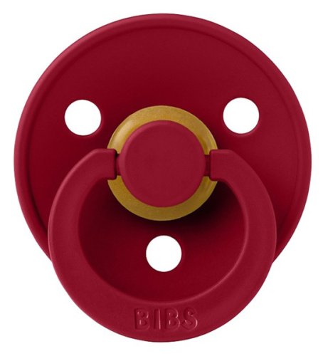 Bibs Пустышка Colour, силикон, 0+ / цвет Ruby (рубиновый)