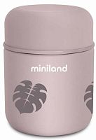 Miniland Термос для еды и жидкостей Terra Thermos Mini, 280 мл / цвет бежевый-листья					