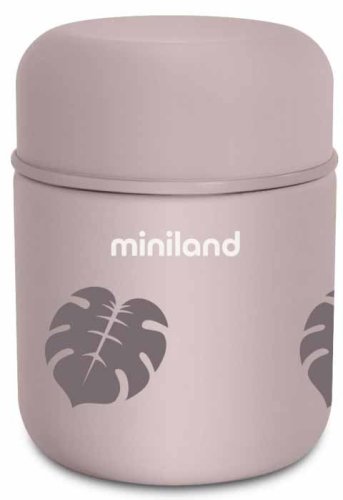 Miniland Термос для еды и жидкостей Terra Thermos Mini, 280 мл / цвет бежевый-листья
