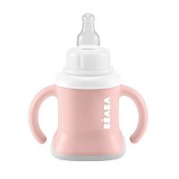 Beaba Поильник-чашка Training Cup 3 в 1 / цвет old pink					