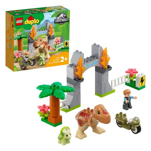Lego Duplo Конструктор "Побег динозавров: тираннозавр и трицератопс" 10939