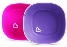 Munchkin Набор тарелок Splash / цвет розовый-фиолетовый