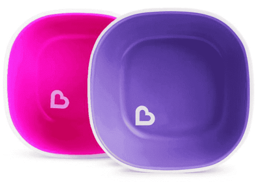 Munchkin Набор тарелок Splash / цвет розовый-фиолетовый