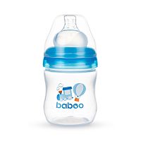 Baboo Бутылочка Transport с силиконовой соской, 130 мл / цвет синий					