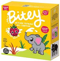 Bitey Печенье Сливочная Малина безглютеновое, 125 г					