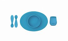 EZPZ Набор из 4-х предметов First Food Set / цвет синий