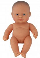 Miniland Пупс девочка европейка 21 см baby doll european girl polybag. 31142					