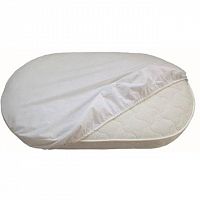 Луняшки Гигиенический детский непромокаемый наматрасник на резинке в овальную кровать /размер 125х75 см