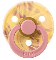 Bibs Пустышка латексная Colour Tie Dye, 0+ месяцев / цвет Morning Sunset (розовый)					
