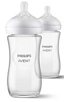 Philips Avent Бутылочка для кормления Natural Response, 240 мл, 2 штуки					