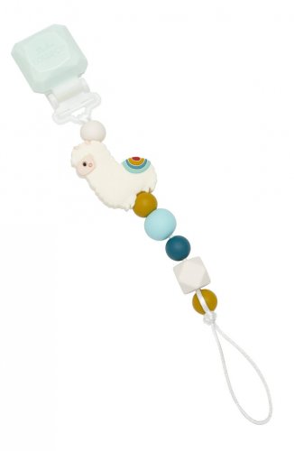 Loulou lollipop держатель для пустышки лама / цвет бежевый