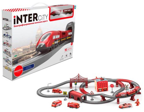 1Toy Игровой набор InterCity Megapolis железная дорога "Служба спасения"