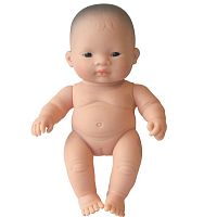 31146 Miniland Пупс девочка азиатка 21 см baby doll asian girl 21 cm. polybag.					