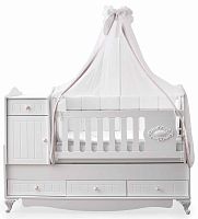 Lovely baby Кровать-трансформер Sultan / цвет белый					