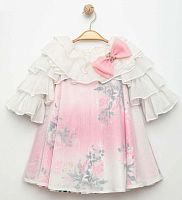 Miss Mondo Платье для девочки / цвет бело-розовый					