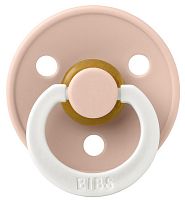 Bibs Пустышка латексная ночная Colour Anatomical, 0+ месяцев / цвет Glow-Blush (розовый)					