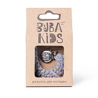 BUBA KIDS Плетеный держатель для пустышки Bibs / цвет Серый меланж					