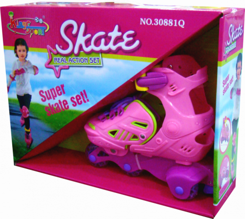 Детские ролики Skate розовые