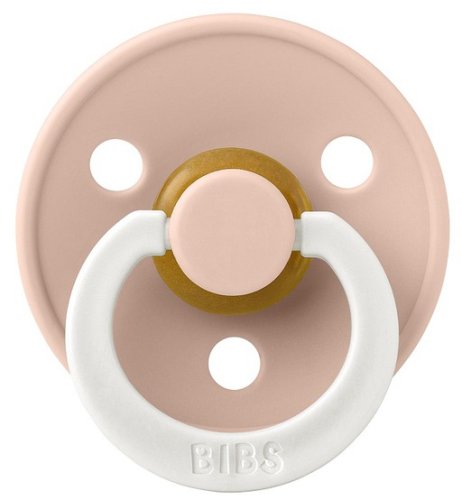 Bibs Пустышка латексная ночная Colour Anatomical, 6+ месяцев / цвет Glow-Blush (розовый)