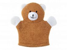 Махровая мочалка-рукавичка Baby Bear. Хлопковая ткань.					