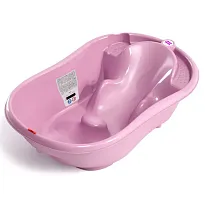 Ok Baby Ванночка для купания детей Onda 823 / цвет розовый 14					