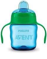 Avent  Серия Comfort Чашка поильник 200 мл.,  от 6 месяцев, цвет голубой / Артикул:  SCF551/05
