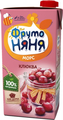 Фрутоняня 0,5л морс клюква *25