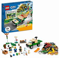 Lego Конструктор City "Миссии по спасению диких животных"					