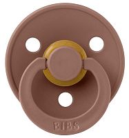 Bibs Пустышка латексная Colour Symmetrical, 0+ месяцев / цвет Woodchuck (коричневый)					