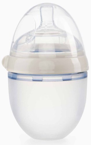 Happy Baby Бутылочка для кормления с силиконовой соской, 150 мл / цвет milky (молочный)