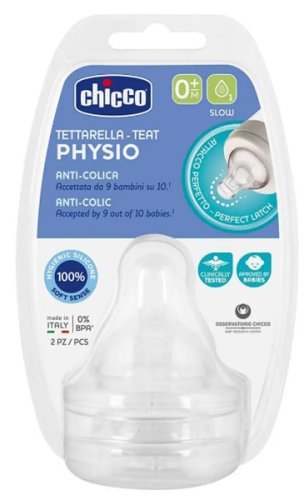 Chicco Соска Physio Perfect5, 0+, 2 штуки