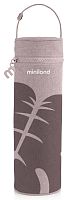 Miniland Термосумка для бутылочек Terra, 500 мл / цвет бежевый-листья