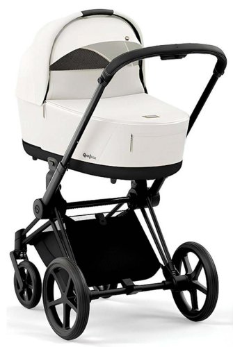 Cybex Коляска 2 в 1 Priam IV Matt Black / цвет Off White (белый)