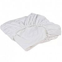 Луняшки  Гигиенический детский непромокаемый наматрасник на резинке в круглую кровать/ размер 75х75 см					