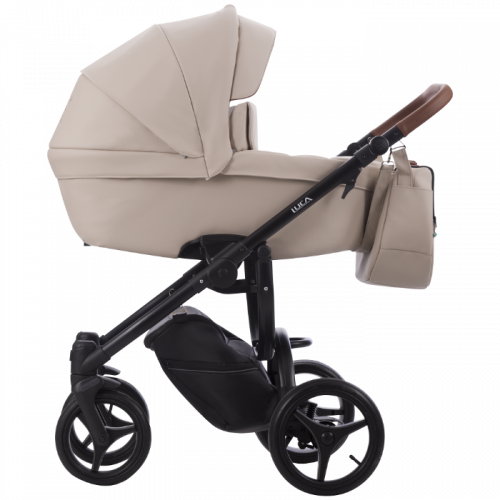 Bebetto Детская коляска 2 в 1 Luca Pro / цвет светло-коричневый 17, рама черная