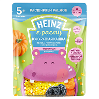 Heinz Каша Лакомая Кукурузная Тыква-чернослив-морковь, с 5 месяцев, 170 г