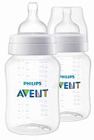 Philips Avent Бутылочка для кормления Anti-colic, с 1 месяца, 260 мл, 2 штуки					