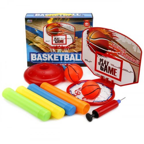 Набор для игры в баскетбол напольный 106 см, щит 28,5 х 24 см, мяч 10 см, насос sh8818-1в 247764