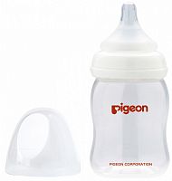 Бутылочка для кормления PIGEON Перистальтик Плюс с широким горлом, 160 мл.					