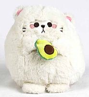 Мягкая игрушка-подушка "Котик с авокадо", 45 см					
