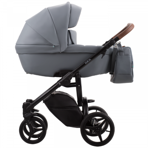 Bebetto Детская коляска 2 в 1 Luca Pro / цвет серо-фиолетовый 14, рама черная