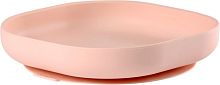 Beaba Силиконовая тарелка на присоске / цвет Розовый					