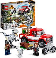 Lego Конструктор Jurassic World "Блу и поимка бета-велоцираптора"					