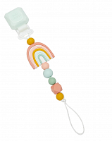 Loulou lollipop держатель для пустышки радуга / цвет бежевый