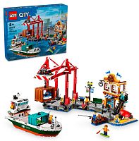 Lego Конструктор City "Морской порт с грузовым судном"					