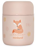 Miniland Термос для еды и жидкостей Thermy Dolce Mini, 280 мл / цвет розовый-лисенок					
