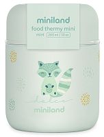 Miniland Термос для еды и жидкостей Thermy Dolce Mini, 280 мл / цвет бирюзовый-енот