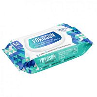 Yokosun антибактериальные влажные гигиенические салфетки, 54 шт
